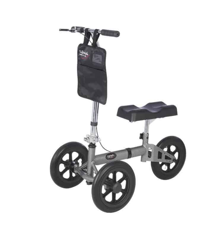 Lifestyle Mobility Aids Lightweight Folding Knee Walker with XL 12" Wheels - Senior.com Knee Walkers